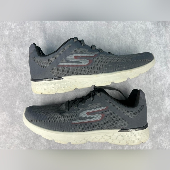 Skechers Men's Quick Fit Athletic Running Logo Shoes Lace Black Size 12‎ - Picture 6 of 11